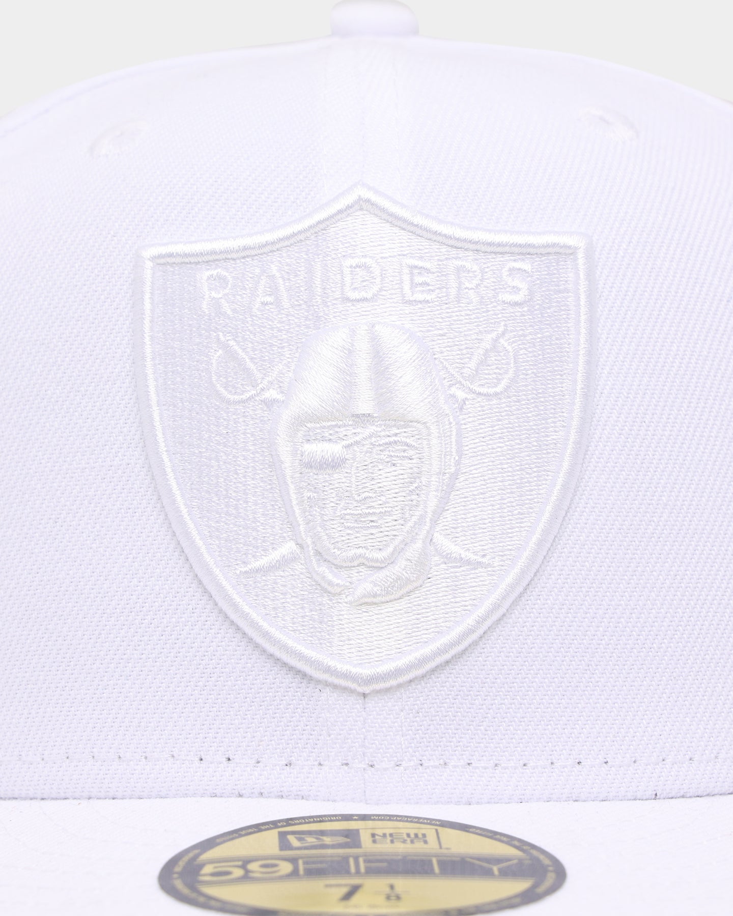 New Era Las Vegas Raiders 'White On White' 59FIFTY Fitted White/White
