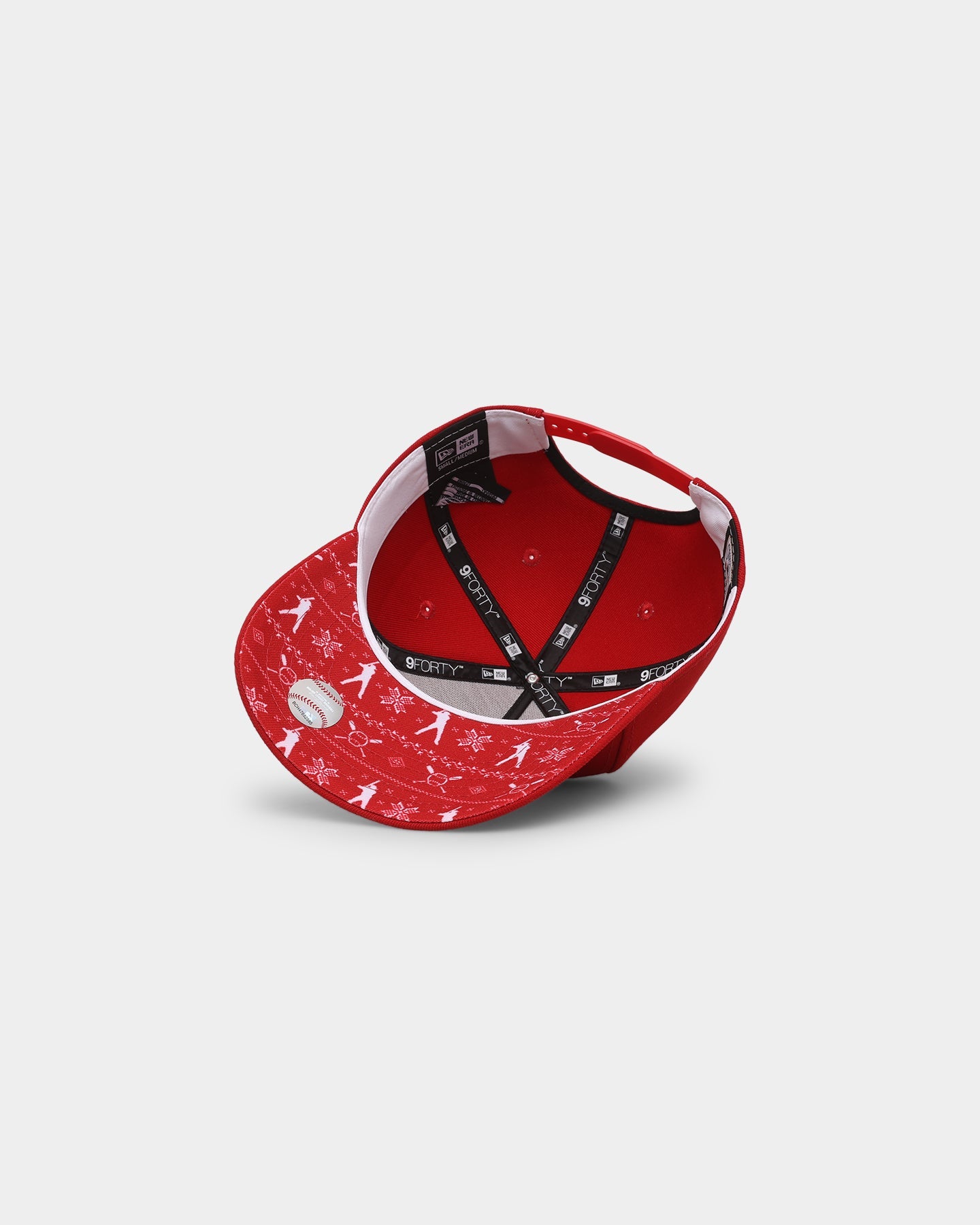 New Era Anaheim Angels 'Fairisle' 9FORTY K-Frame Snapback Red/White