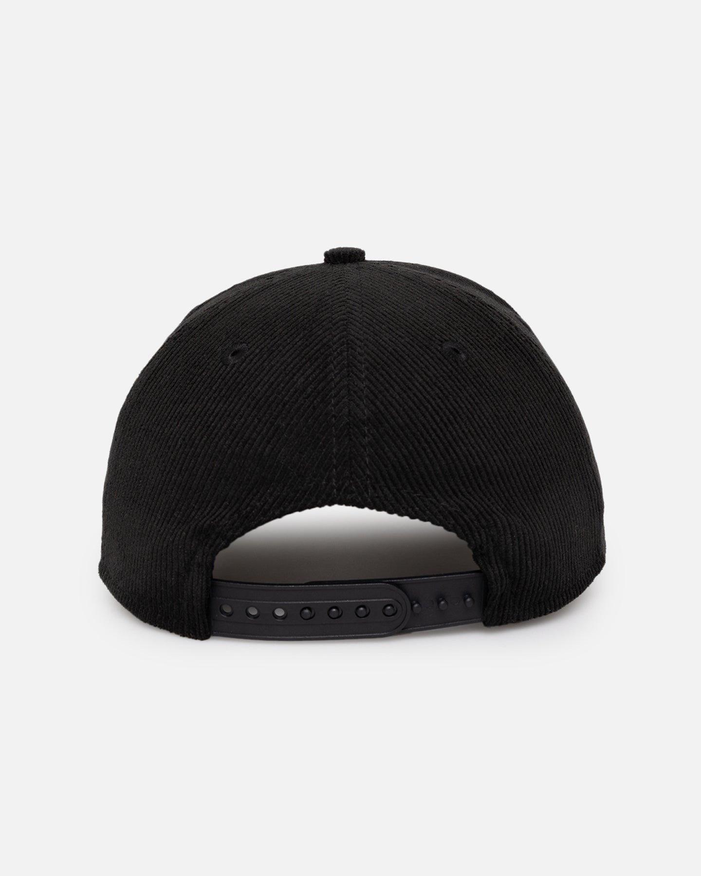 New Era Las Vegas Raiders 'Corduroy Roses' Golfer Pre-Curved Snapback Black Corduroy/White