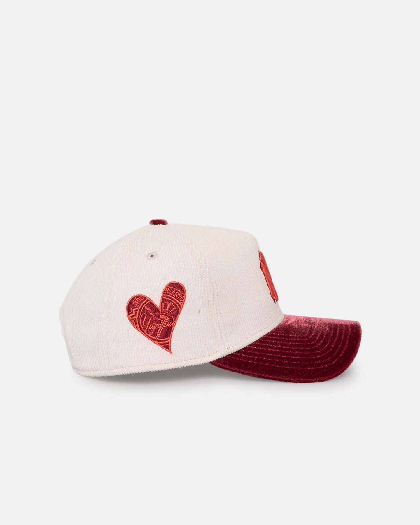 New Era New York Yankees 'Premium Corduroy Velvet' 9FORTY A-Frame Snapback Chrome White/Cardinal