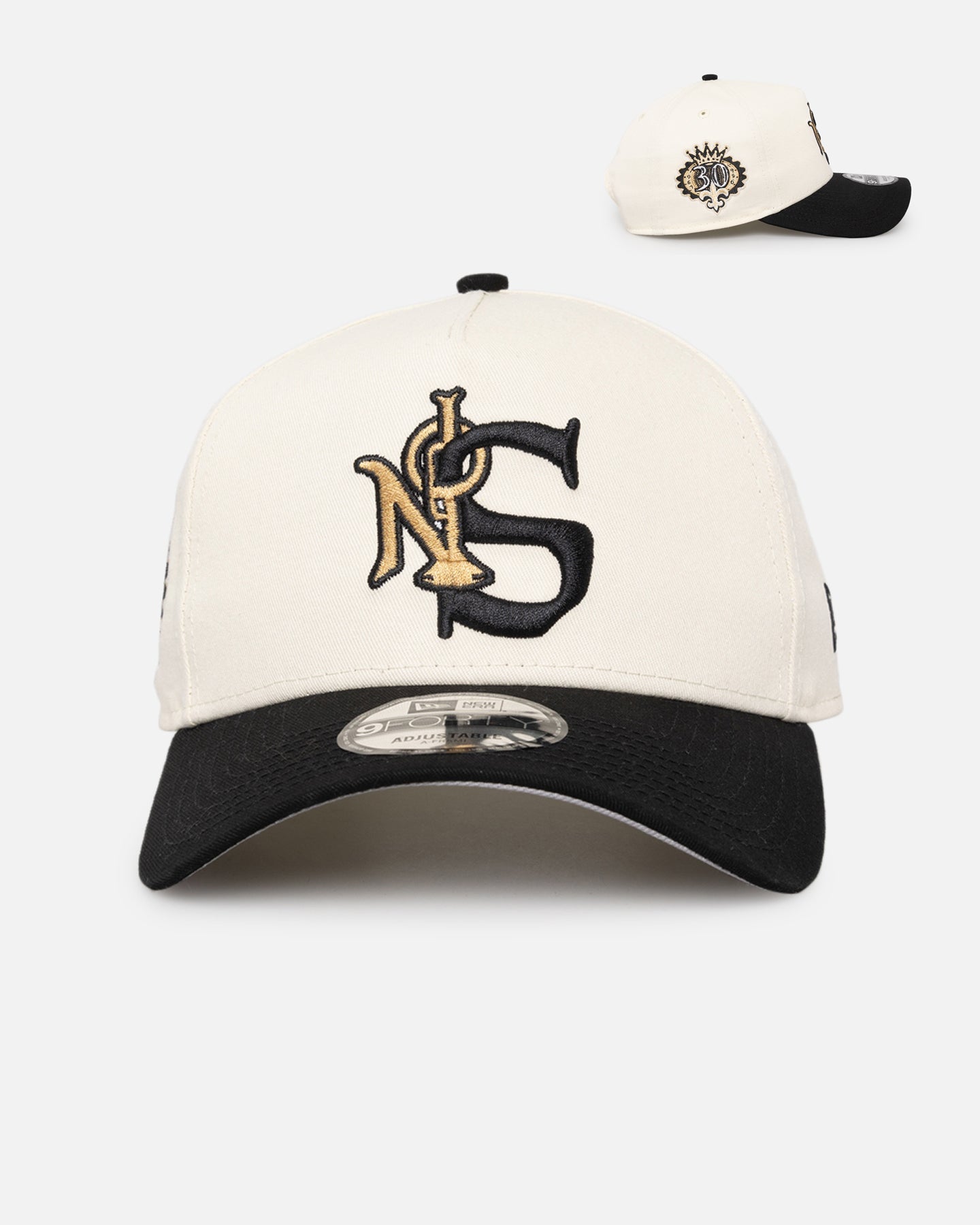 New Era New Orleans Saints 'NFL City Originals' 9FORTY A-Frame Snapback Chrome White/OTC