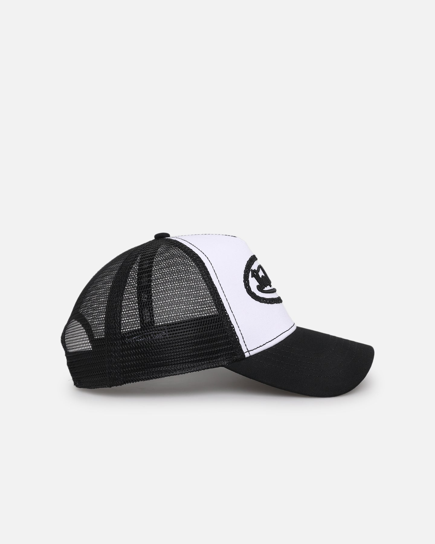 Von Dutch Unisex Trucker Snapback Hat Black/White