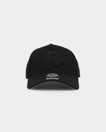 47 Brand Chicago Blackhawks 47 MVP DT Snapback Black/Black