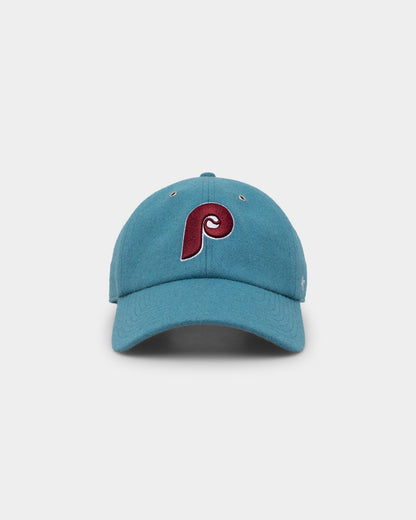 47 Brand Philadelphia Phillies Wooly '47 Clean Up Strapback Columbia