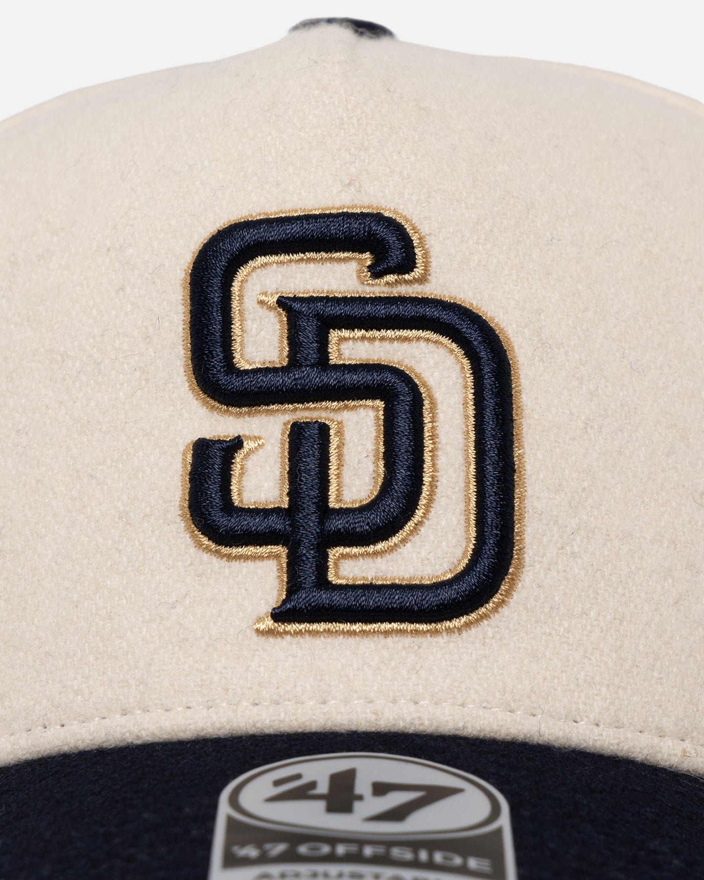 47 Brand San Diego Padres 'Wooly Offside DT' Sure Shot Snapback Natural/Navy