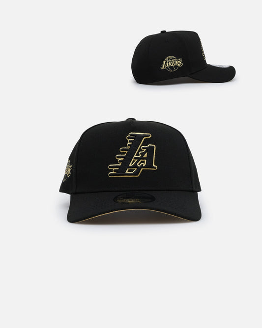 New Era Los Angeles Lakers 'NBA Gold Links' 9FORTY A-Frame Snapback Black/Gold