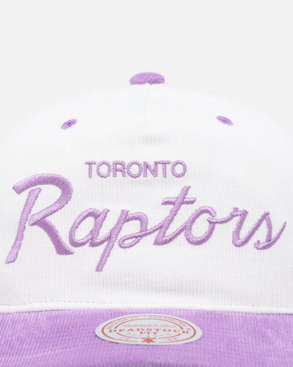 Mitchell & Ness Toronto Raptors 'Pastel Corduroy' Deadstock Snapback White Cream/Purple