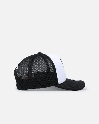 Mitchell & Ness Las Vegas Raiders Logo Foam Trucker Snapback Black/White