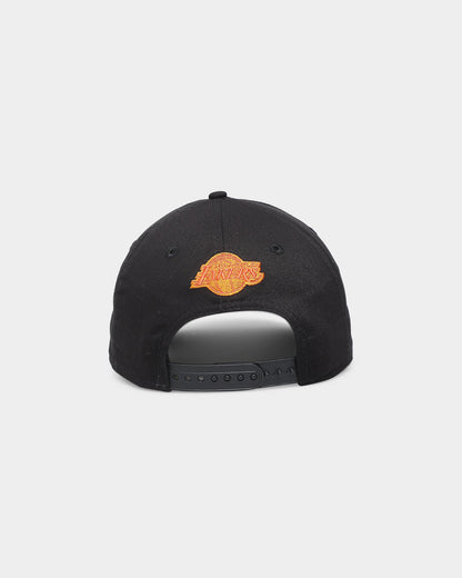 New Era Los Angeles Lakers 'Flamin' Hot' 9FORTY A-Frame Snapback Black/Flame
