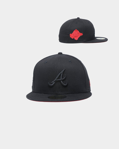 New Era Atlanta Braves 'Red Carpet' World Series 1995 59FIFTY Fitted Black/Red
