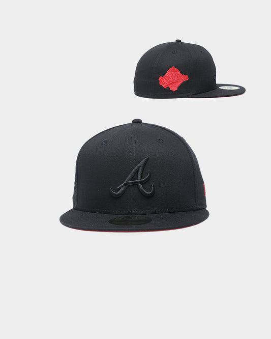 New Era Atlanta Braves 'Red Carpet' World Series 1995 59FIFTY Fitted Black/Red