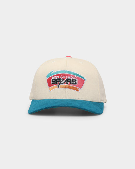 Mitchell & Ness San Antonio Spurs 'Vintage Cream' Pro Crown Snapback Cream