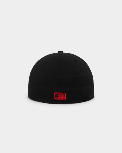 New Era Los Angeles Dodgers "Scarlet Bottom" 59FIFTY Fitted Black/Scarlet