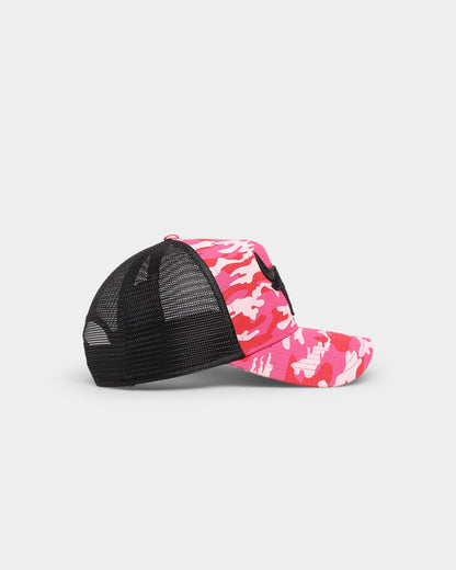 New Era Chicago Bulls 'Pink Camo' 9FORTY  A-Frame Trucker Snapback Pink Camo