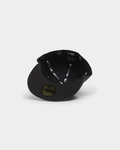 New Era New York Yankees 'PU Leather' 59FIFTY Fitted Black Leather