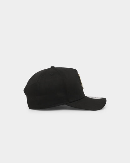 New Era Los Angeles Dodgers 'Metal Badge' 9FORTY K-Frame Snapback Black/Gold Metallic