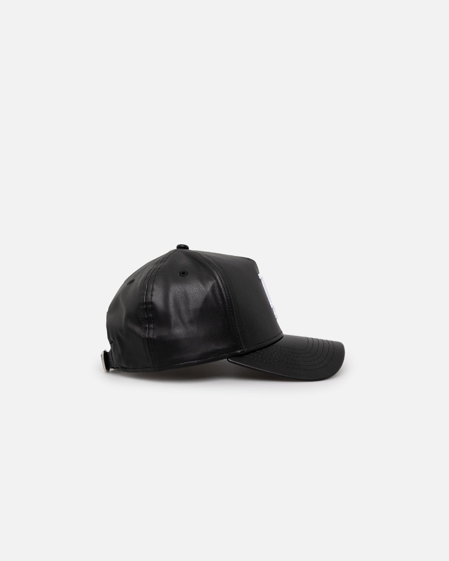 New Era Los Angeles Dodgers 'PU Leather' 9FORTY K-Frame Strapback Black/White