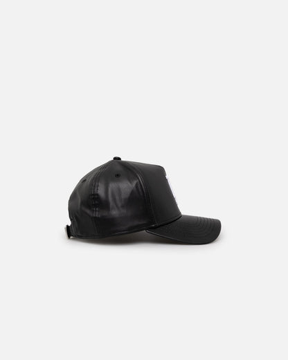 New Era Los Angeles Dodgers 'PU Leather' 9FORTY K-Frame Strapback Black/White
