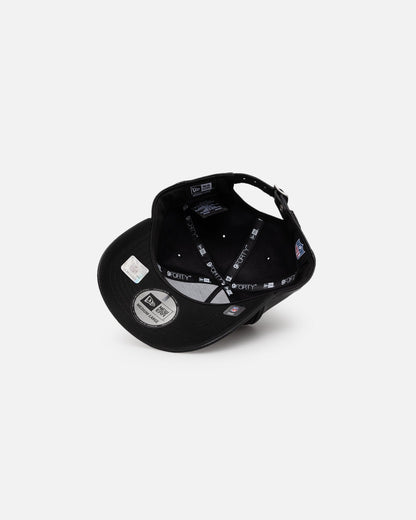 New Era Las Vegas Raiders 'PU Leather' 9FORTY K-Frame Strapback Black/White