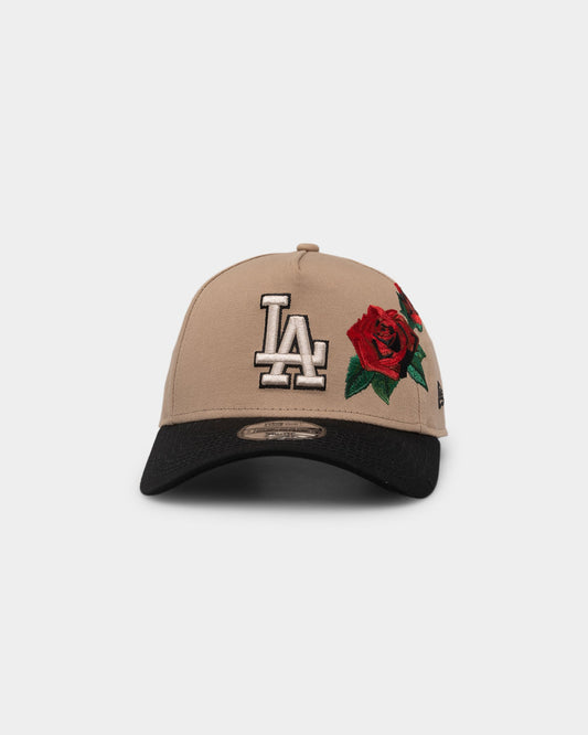New Era Kids' Los Angeles Dodgers 'Tumbleweed Roses' 9FORTY A-Frame Snapback Camel/Black/Stone
