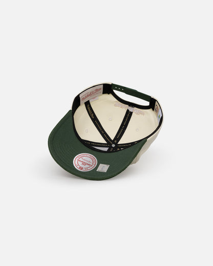 Mitchell & Ness Seattle SuperSonics Go Team Go OG Corduroy Snapback Light Cream/Green