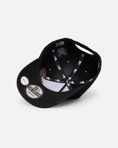 New Era New York Yankees 'Corduroy Roses' Golfer Pre-Curved Snapback Black Corduroy/White