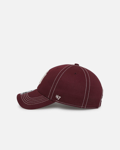 47 Brand New York Yankees 47 Clean Up Strapback Dark Maroon