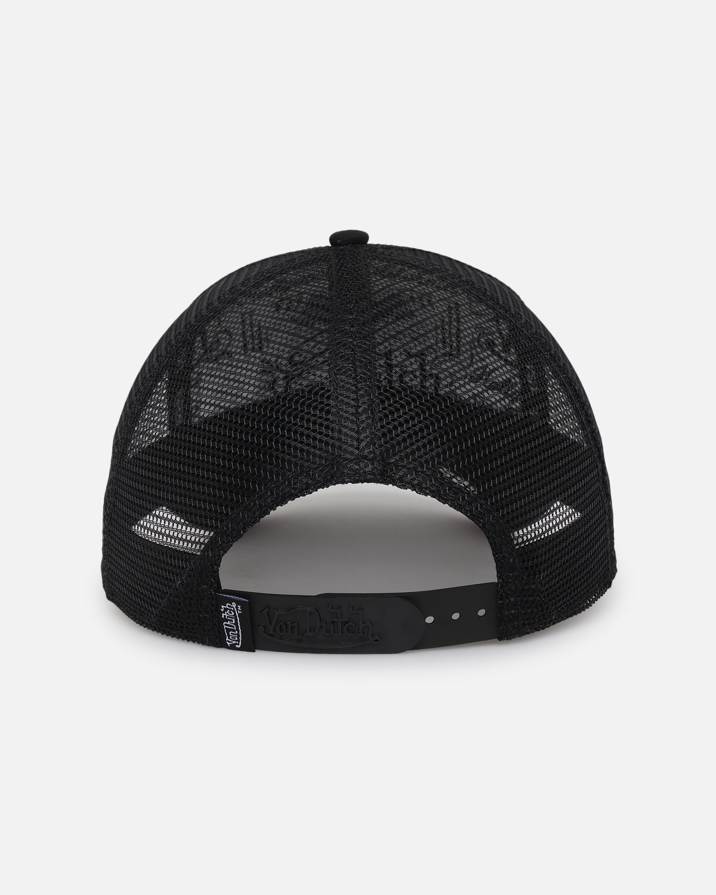 Von Dutch Unisex Trucker Snapback Hat Black/White