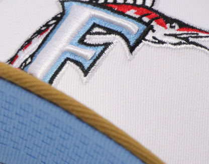 FLORIDA MARLINS "10TH ANNIVERSARY" NEW ERA 59FIFTY FITTED (SKY BLUE UNDER VISOR)