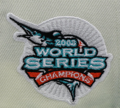 FLORIDA MARLINS (OFF-WHITE) (2003 WS CHAMPIONS) NEW ERA 59FIFTY FITTED